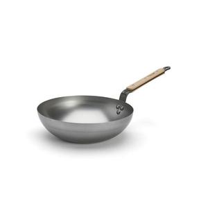 De Buyer 5717.28 - Tigaie wok MINERAL B BOIS, 28 cm imagine