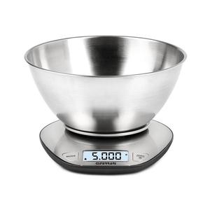 G3Ferrari G2006200 - Cântar de bucătărie digital cu bol, alimentare 2xAAA, inox imagine