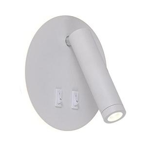 Zuma Line W4107-WH-LED Aplică spot de perete CIRCA LED/5, 5W/230V + LED/2, 5W albă imagine