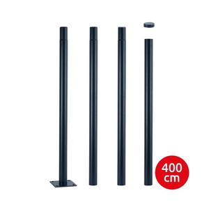 Brilagi - Stâlp metalic pentru iluminat exterior, 4 m, diametru 58 mm, antracit imagine