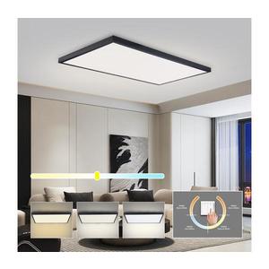 Brilagi - LED Plafonieră LED pentru baie FRAME, 96W, 230V, 120x60 cm, IP44, negru imagine