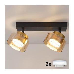 Brilagi - LED Aplică spot AURA LUX 2xGX53/30W/230V negru/auriu imagine