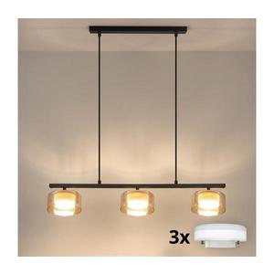 Brilagi - LED Lustră suspendată pe cablu AURA LUX 3xGX53/30W/230V negru/auriu imagine
