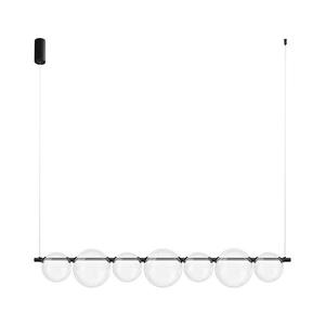 Lustră LED pe cablu ATOLA LED/19W/230V negru/transparent imagine