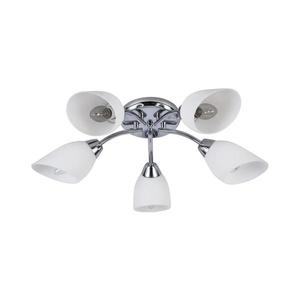 Lustră aplicată PORTOS, 5 x E14, 10 W, 230 V, crom lucios imagine