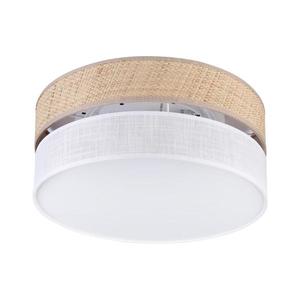 Plafonieră SIRJA DOUBLE BOHO, 2 x E14, 15 W, 230 V, Ø 35 cm, bej/alb imagine