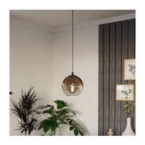 Eglo 901923 - Pendul ARISCANI pe cablu 1xE27/60W/230V negru/bej/fumuriu imagine