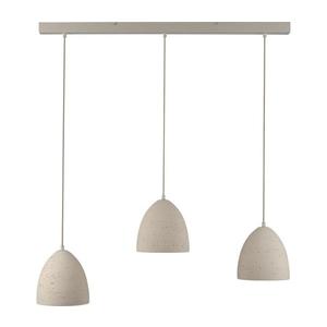Schöner Wohnen 12541-42 - Lustră pe cablu TRAVENTA, 3 x E27/40W/230V, beton imagine