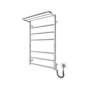 Radiator scăriță pentru baie HOME, 95 W / 230 V, 77 x 53 cm, inox/crom, montare pe partea dreaptă imagine