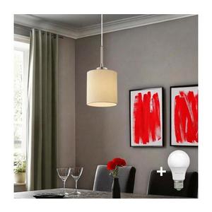 Eglo - Pendul LED TUNJA pe cablu, 1xE27/60W/230V, crem imagine