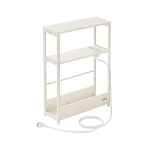 Noptieră ROD cu priză încorporată și porturi USB, alb/crem imagine