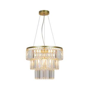 Lustră pe cablu Zuma Line P17127-4-1GD TIFANNY 4xE14/40W/230V auriu imagine