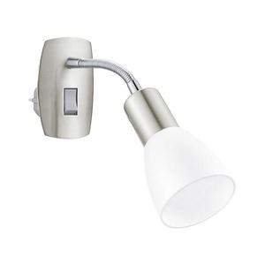 Eglo 902367 - Lampă de perete cu priză DAKAR 3 1xE14/5W/230V crom mat imagine