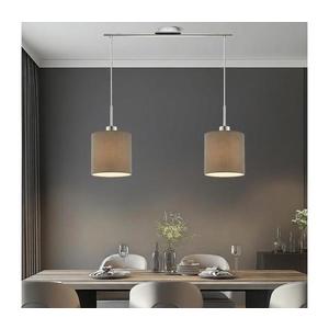 Eglo - Lustră LED TUNJA pe cablu 2xE27/60W/230V taupe imagine