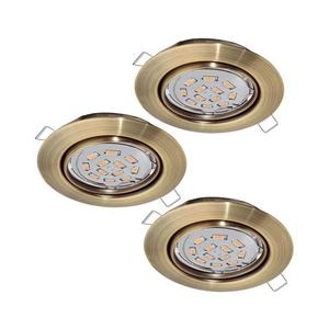 Eglo 94409 - Set de 3 spoturi LED încastrate PENETO 1xGU10-LED/5W/230V imagine