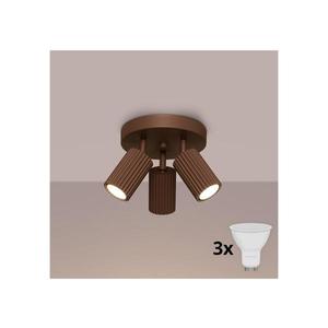 Brilagi - Spot LED CRESTO, 3x GU10, 10W, 230V, maro imagine