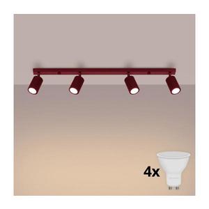 Brilagi - Spot LED CRESTO 4xGU10/10W/230V burgundiu imagine