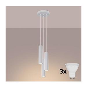 Brilagi - Lustră LED suspendată pe cablu CRESTO 3xGU10/10W/230V albă imagine