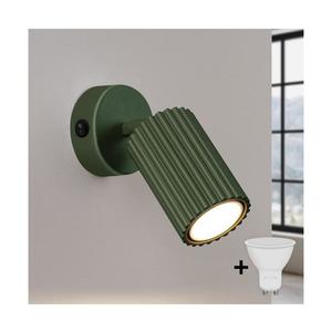 Brilagi - Aplica de perete spot LED CRESTO, 1x GU10/10W/230V, verde imagine