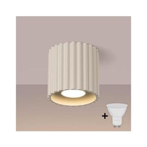 Spot LED SFERA 1xGU10/10W/230V, diam. 10 cm, crem - Brilagi imagine