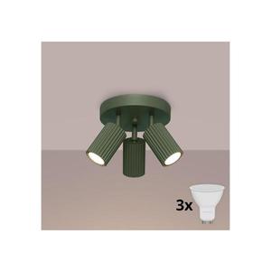 Brilagi - Spot LED CRESTO 3x GU10/10W/230V verde imagine