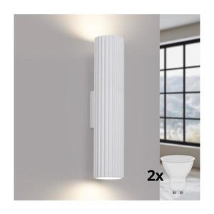 Brilagi - Aplică LED de perete CRESTO 2xGU10/10W/230V 30 cm albă imagine
