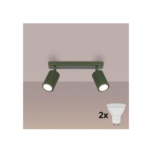 Brilagi - Spot LED CRESTO, 2x GU10/10W/230V, verde imagine