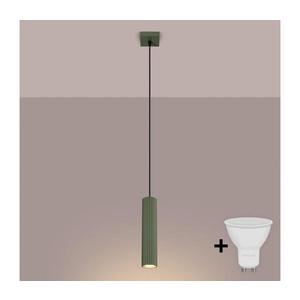 Brilagi - Pendul LED CRESTO cu cablu 1xGU10/10W/230V, verde imagine