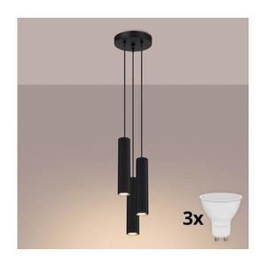 Brilagi - Pendul LED pe cablu CRESTO 3xGU10/10W/230V negru imagine