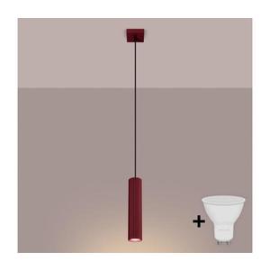 Brilagi - Lustră LED pe cablu CRESTO 1xGU10/10W/230V burgundiu imagine