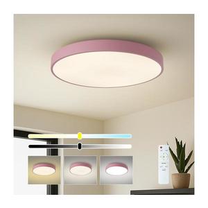 Brilagi - Plafonieră LED dimabilă POOL LED/60W/230V 3000-6000K 60 cm roz+telecomandă imagine