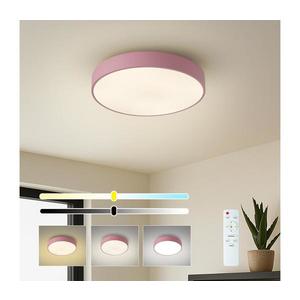 Brilagi – Plafonieră LED dimabilă POOL, 36 W, 230 V, temperatură de culoare reglabilă 3000–6000 K, Ø 30 cm, roz, cu telecomandă imagine