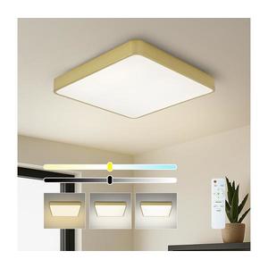 Brilagi-LED Plafonieră LED dimabilă POOL 48W/230V 3000-6000K 50x50 cm aurie + telecomandă imagine