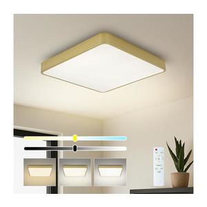 Brilagi-LED Plafonieră reglabilă POOL LED 36W, 230V, 3000-6000K, 40x40 cm, auriu + telecomandă imagine