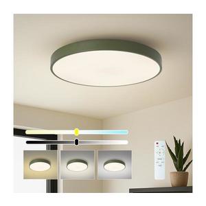 Brilagi - Plafonieră LED dimabilă POOL, 60 W, 230 V, 3000–6000 K, Ø 60 cm, verde + telecomandă imagine