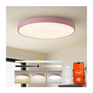 Brilagi-LED Lampă LED dimabilă POOL SMART LED/128W/230V 100 cm Wi-Fi Tuya+telecomandă roz imagine