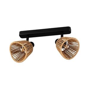 Eglo 44129 - Spot KEELBY 2xE14/10W/230V negru/bej imagine