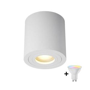 Zuma Line ACGU10-158-N - Spot LED RGBW dimabil 1x GU10/6W/230V IP44, alb, cu telecomandă imagine