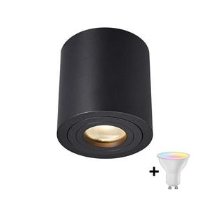 Zuma Line ACGU10-159-N - Spot LED RGBW dimerizabil 1xGU10/6W/230V IP44 negru+telecomandă imagine