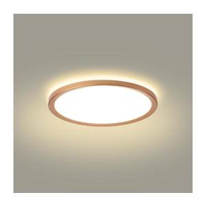 Brilagi Plafonier LED ultra-subțire pentru baie, 18 W, 230 V, Ø 30 cm, aur roz, IP54 imagine