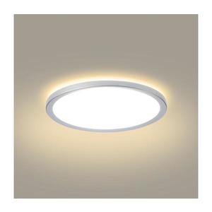 Brilagi - Plafonieră LED pentru baie ULTRA SLIM, 12 W, 230 V, Ø 22, 5 cm, argintiu, IP54 imagine