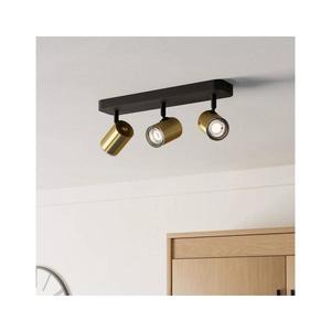 Eglo 300585 - Spot de baie CONSUMA, 3 x GU10, 5 W, 230 V, IP44, negru/auriu imagine