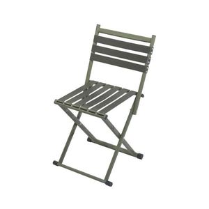 Scaun camping pliabil cu spătar, verde imagine