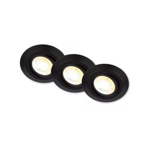 Briloner KLIRA 7587035 - Set 3x spoturi LED încastrate pentru baie, 4, 9W, 230V, IP23, negru imagine