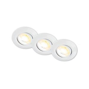 Briloner 7586036 - Set 3x corpuri de iluminat încastrate pentru baie KLIRA LED/4, 9W/230V IP23 alb imagine