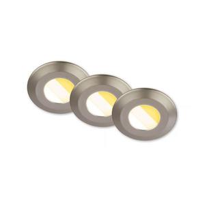 Set 3x plafoniere LED pentru baie Briloner KLIRA 7588032, 4, 9 W, 230 V, IP44, crom imagine