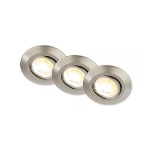 Briloner 7586032 - Set 3x LED, corpuri de iluminat încastrate pentru baie KLIRA, 4, 9W/230V, IP23, crom imagine