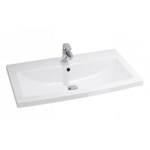 Cersanit K32-004-BOX - Lavoar COMO 45x80 cm, ceramică albă, pentru montare pe blat sau suspendat imagine