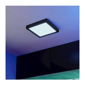 Eglo 901374-LED FUEVA-Z, plafonieră de baie dimabilă LED RGBW, 10, 5W/230V, 22x22cm, IP44, negru imagine