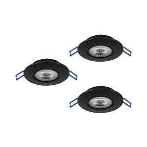 Eglo 300188 - Set de 3 spoturi LED încastrate GEDREZ LED/4, 9W/230V, Ø 9 cm, negre imagine